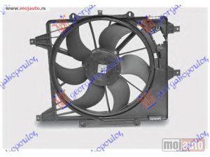 NOVI: delovi  VENTILATOR (BENZIN) (38cm) KLIZAC-SRAF Renault clio 98-01 -dostupno