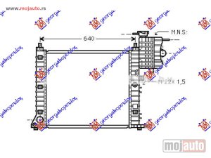 NOVI: delovi  HLADNJAK MOTORA BENZIN/DIZEL (MAN) (-AC) (570x560) Mercedes vito (w638) 96-04 -dostupno