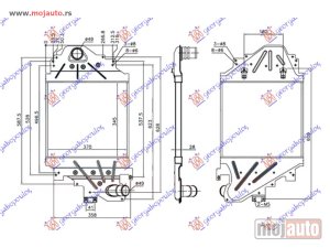 Glavna slika - HLADNJAK INTERKULERA 1.5 DCi DIZEL (345x370x28) Renault clio 01-06/campus 04-/thalia 01- -dostupno - MojAuto