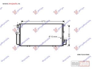 NOVI: delovi  HLADNJAK KLIME 2.0 WRX (650x310x16) 2000-2002 Subaru impreza 01-08 -dostupno