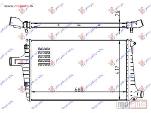 NOVI: delovi  HLADNJAK INTERKULERA 2.5 TDi DIZEL (650x420x26) Audi a6 97-04 -dostupno