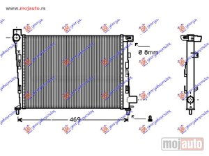 NOVI: delovi  HLADNJAK MOTORA BENZIN (-AC) (400x375x27) BEZ POSUDE Mercedes a class (w168) 98-04 -dostupno