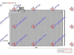 NOVI: delovi  HLADNJAK KLIME 6.2 AMG BENZIN (642x428x12) Mercedes c class (w204) 07-11 -dostupno