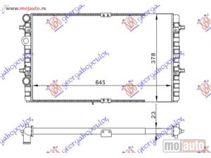 NOVI: delovi  HLADNJAK MOTORA ZA SVE MODELE BENZIN/DIZEL (MAN/AUTO) (+/-AC) (65x38) Seat ibiza 99-02 -dostupno