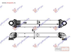 NOVI: delovi  HLADNJAK INTERKULERA 2.0 CDi (698x96x63) Mercedes a class (w169) 04-12 -dostupno