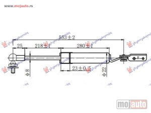 NOVI: delovi  AMORTIZER GEPEK VRATA (553L-410N) Desno Subaru forester 02-08 -dostupno