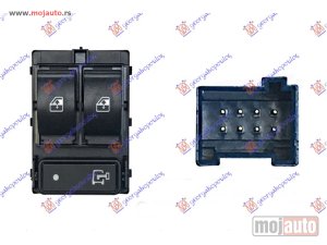 Glavna slika -  PREKIDAC U PREDNJIM VRATIMA (2 TASTERA) (CENTRALNO ZAKLJUCAVANJE) (8 PIN) Levo Peugeot boxer 06-14 -dostupno - MojAuto