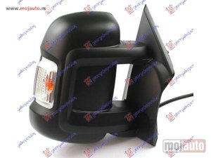NOVI: delovi  RETROVIZOR MEHANICKI KRATKI (MIGAVAC) (POZICIONO SVETLO 16W) (A KVALITET) (KONVEKSNO STAKLO) Desno Peugeot boxer 06-14 -dostupno