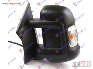NOVI: delovi  RETROVIZOR MEHANICKI KRATKI (MIGAVAC) (SENZOR) (POZICIONO SVETLO 16W) (A KVALITET) (KONVEKSNO STAKLO) Levo Citroen jumper 06-14 -dostupno