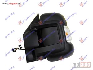 Glavna slika - RETROVIZOR ELEKTRICNI SA GREJACEM KRATKI (MIGAVAC) (SENZOR) (POZICIONO SVETLO 16W) (A KVALITET) (KONVEKSNO STAKLO) Levo Citroen jumper 06-14 -dostupno - MojAuto