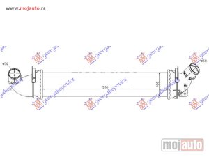 Glavna slika - HLADNJAK INTERKULERA 1.5 dCi DIZEL (530x100x40) Dacia sandero 08-12 -dostupno - MojAuto