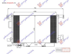 NOVI: delovi  HLADNJAK KLIME BENZIN/DIZEL (590x375) VENTIL 12mm Mercedes clk (w209) 02-09 -dostupno