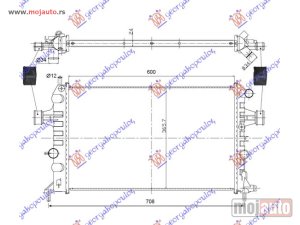 NOVI: delovi  HLADNJAK MOTORA 1.4/1.6/1.8 (+AC) (60x37) Opel zafira 99-05 -dostupno