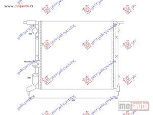 NOVI: delovi  HLADNJAK MOTORA 1.2/1.4cc 8V (39x38) (ZATVOREN SISTEM) Renault clio 96-98 -dostupno
