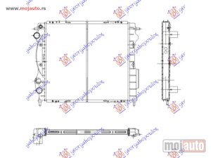 NOVI: delovi  HLADNJAK MOTORA 1.2/1.4 8V (+AC) (43x40) Renault clio 96-98 -dostupno