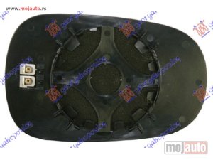 NOVI: delovi  STAKLO RETROVIZORA SA GREJACEM (ASFERICNO) Levo Renault clio 01-06/campus 04-/thalia 01- -dostupno