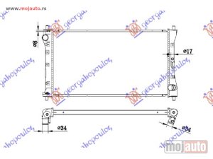 NOVI: delovi  HLADNJAK MOTORA 2.0 DDiS DIZEL (MAN) (675x370x26) Fiat sedici 07- -dostupno