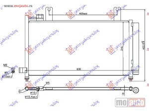 Glavna slika - HLADNJAK KLIME 2.0 JTD (630x315x16) Fiat sedici 07- -dostupno - MojAuto