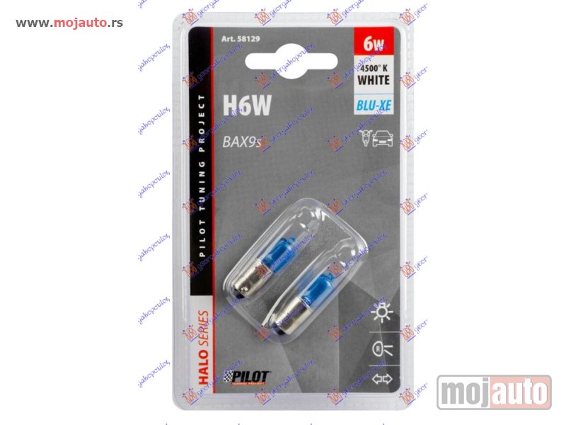 Glavna slika -  SIJALICA 12V 6W PLAVA (2 KOM) Lampe/xenon -nedostupno - MojAuto