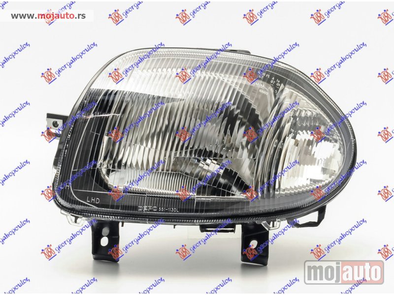 Glavna slika -  FAR ELEKTRICNI (TYC) Levo Renault clio 98-01 -dostupno - MojAuto
