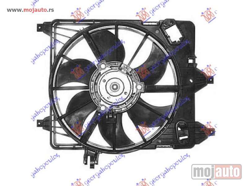 Glavna slika -  VENTILATOR BENZIN (38cm) KLIZAC Renault clio 01-06/campus 04-/thalia 01- -dostupno - MojAuto