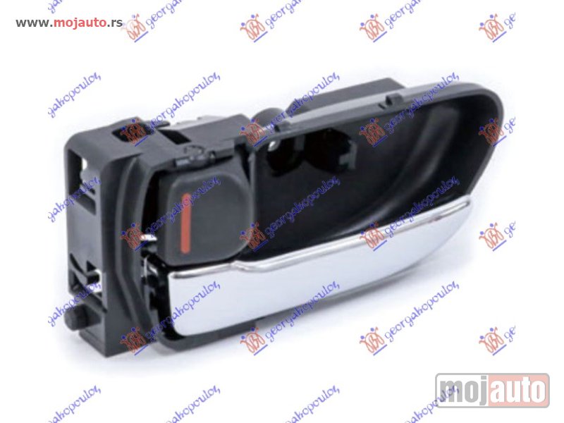 Glavna slika -  KVAKA PREDNJIH/ZADNJIH VRATA UNUTRASNJA HROM/CRNA Levo Subaru impreza 01-08 -dostupno - MojAuto
