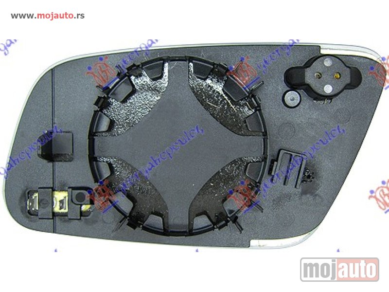 Glavna slika -  STAKLO RETROVIZORA SA GREJACEM (KONVEKSNO) Desno Audi a6 97-04 -dostupno - MojAuto