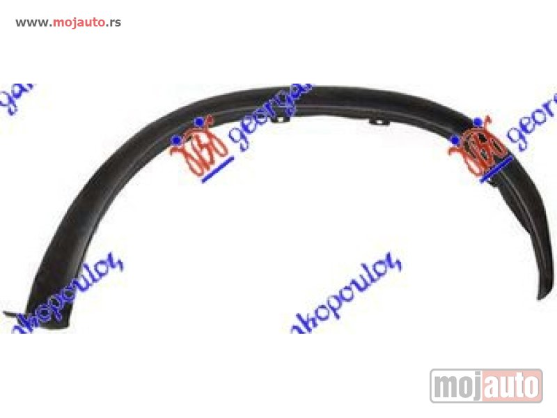 Glavna slika -  RUB PLASTICNI ZADNJEG BLATOBRANA 4 VRATA Levo Nissan p/u (d22) 2wd-4wd 98-01 -dostupno - MojAuto