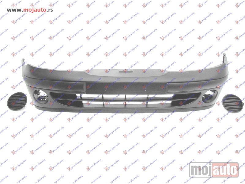 Glavna slika -  PREDNJI BRANIK PM (SA LAJSNAMA) (SA POKLOPCIMA ZA MAGLENKE) Renault megane sdn 99-02 -dostupno - MojAuto