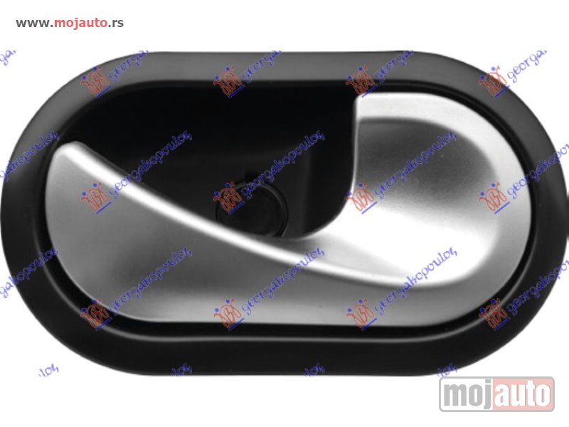 Glavna slika -  KVAKA PREDNJIH/ZADNJIH VRATA UNUTRASNJA SREBRNA/CRNA Desno Dacia sandero 08-12 -dostupno - MojAuto