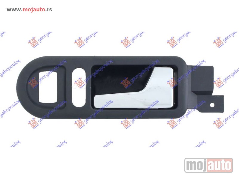 Glavna slika -  KVAKA PREDNJIH VRATA UNUTRASNJA HROM/CRNA Desno Vw passat 00-05 -dostupno - MojAuto