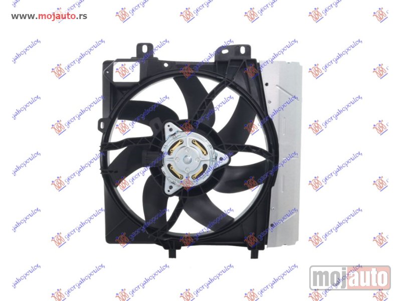 Glavna slika -  VENTILATOR KOMPLET (1 KABL) (33cm) Citroen c3 pluriel 03-10 -nedostupno - MojAuto