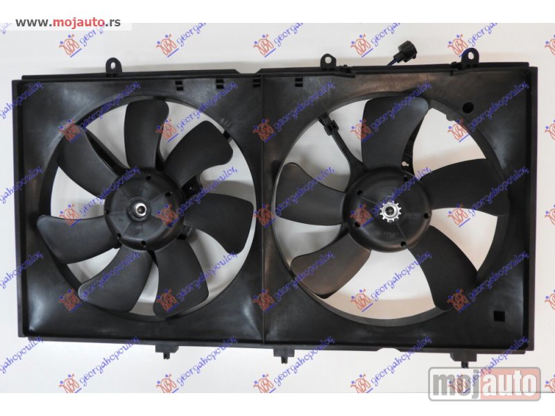 Glavna slika -  VENTILATOR (DUPLI) KOMPLET (1.3/1.6/2.0 BENZIN) Mitsubishi lancer 04-08 -dostupno - MojAuto