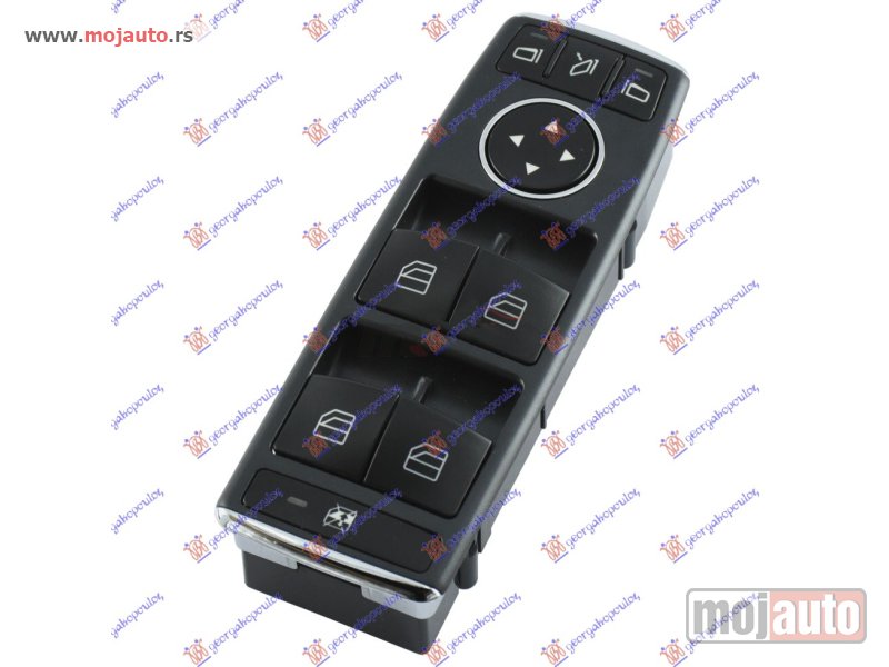 Glavna slika -  PREKIDAC U PREDNJIM VRATIMA (4 TASTERA) (ELEKTRO-SKLOPIV RETROVIZOR) (3 PIN) Levo Mercedes c class (w204) 07-11 -dostupno - MojAuto