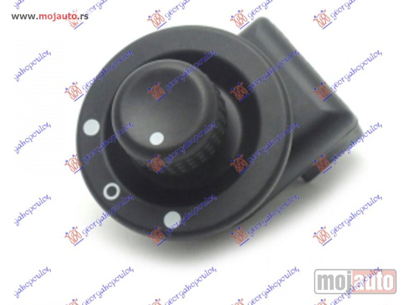 Glavna slika -  PREKIDAC ZA RETROVIZOR (7 PIN) Renault twingo 00-07 -dostupno - MojAuto