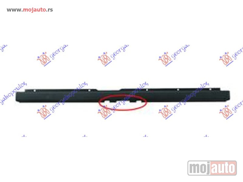 Glavna slika -  ZADNJI BRANIK CENTRALNI SIVI (SA OTVOROM ZA KUKU) Peugeot boxer 06-14 -dostupno - MojAuto