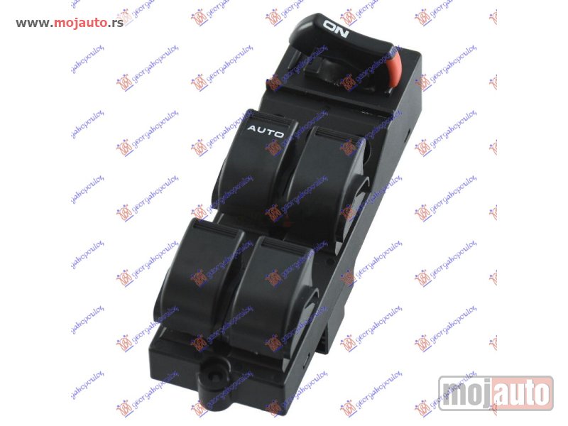 Glavna slika -  PREKIDAC U PREDNJIM VRATIMA (4 TASTERA) (17 PIN) Levo Honda civic sedan 99-00 -dostupno - MojAuto