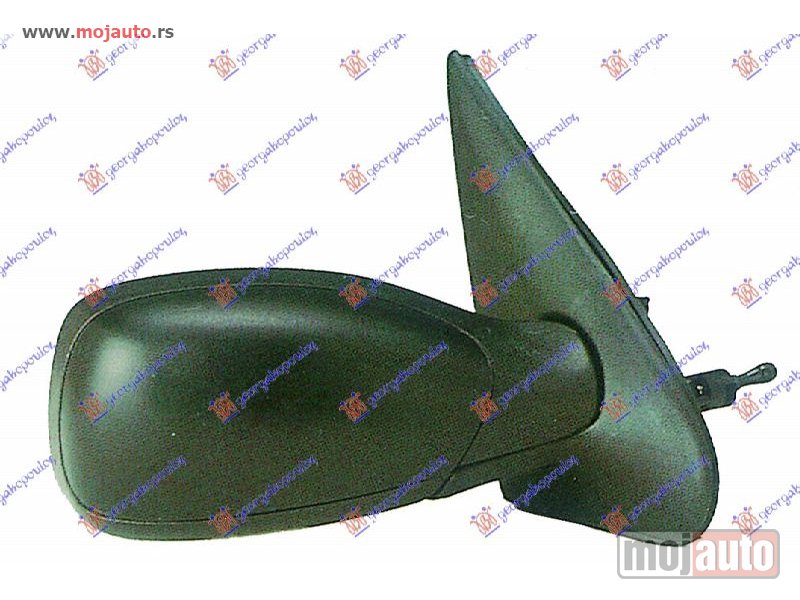 Glavna slika -  RETROVIZOR MEHANICKI SA SAJLOM (KONVEKSNO STAKLO) Desno Peugeot 106 96-03 -dostupno - MojAuto