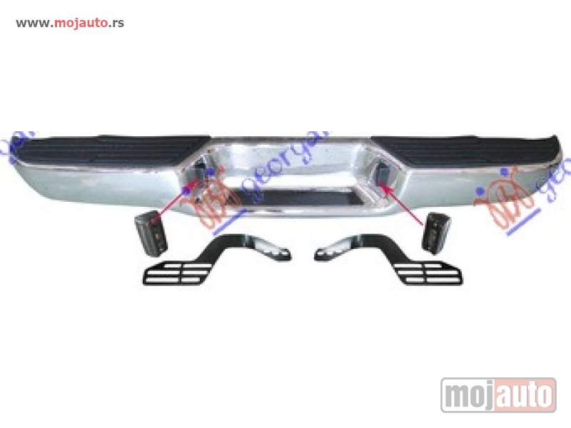 Glavna slika -  ZADNJI BRANIK (P/U) HROM Nissan p/u (d22) 2wd-4wd 98-01 -dostupno - MojAuto