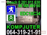 polovni delovi  KOMPJUTER Bosch 0 281 011 630, EDC16C34, 96 568 409 80 Pežo Citroen Peugeot