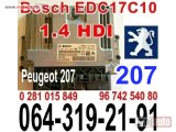 polovni delovi  KOMPJUTER Pežo 207 EDC17C10 Bosch 0 281 015 849 Peugeot 96 742 540 80