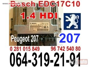 Glavna slika - KOMPJUTER Pežo 207 EDC17C10 Bosch 0 281 015 849 Peugeot 96 742 540 80 - MojAuto