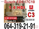 polovni delovi  KOMPJUTER Citroen C3 1,4 HDI Bosch 0 281 015 849, EDC17C10