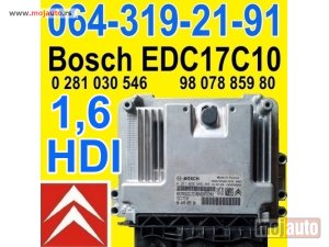 Glavna slika - Citroen 1,6 HDI KOMPJUTER 0 281 030 546 Bosch EDC17C10 , 98 078 859 80 - MojAuto