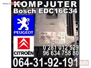 Glavna slika - KOMPJUTER Bosch EDC16C34 Pežo 0 281 012 529 Peugeot 96 634 758 80 Citroen - MojAuto