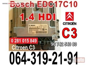 Glavna slika - KOMPJUTER Citroen C3 1,4 HDI Bosch 0 281 015 849, EDC17C10 - MojAuto