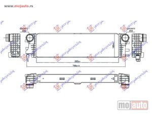 NOVI: delovi  HLADNJAK INTERKULERA 2.2 (114-116-119 CDI-BLUETEC) (665x188x64) Mercedes vito (w447) 15- -dostupno