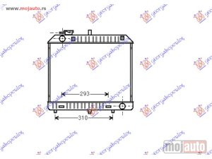 NOVI: delovi  HLADNJAK MOTORA 2.4 DIZEL (41.5x49x27) (88-93) Mercedes mb100 91-96 -nedostupno