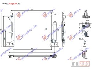 NOVI: delovi  HLADNJAK KLIME 1.5 DCi DIZEL (487x409x16) Nissan juke 10-15 -dostupno