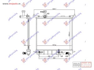 Glavna slika - HLADNJAK MOTORA 1.2 12V BENZIN (AUTO) (445x400x16) Nissan micra (k13) 10-13 -dostupno - MojAuto